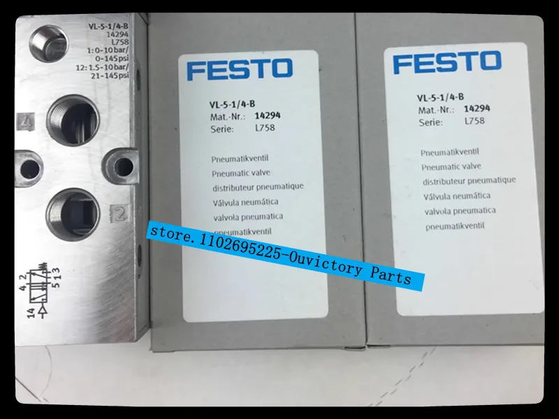 

New original FESTO VL-5-1/8 9764 VL-5-1/8-B 31000 air control valve