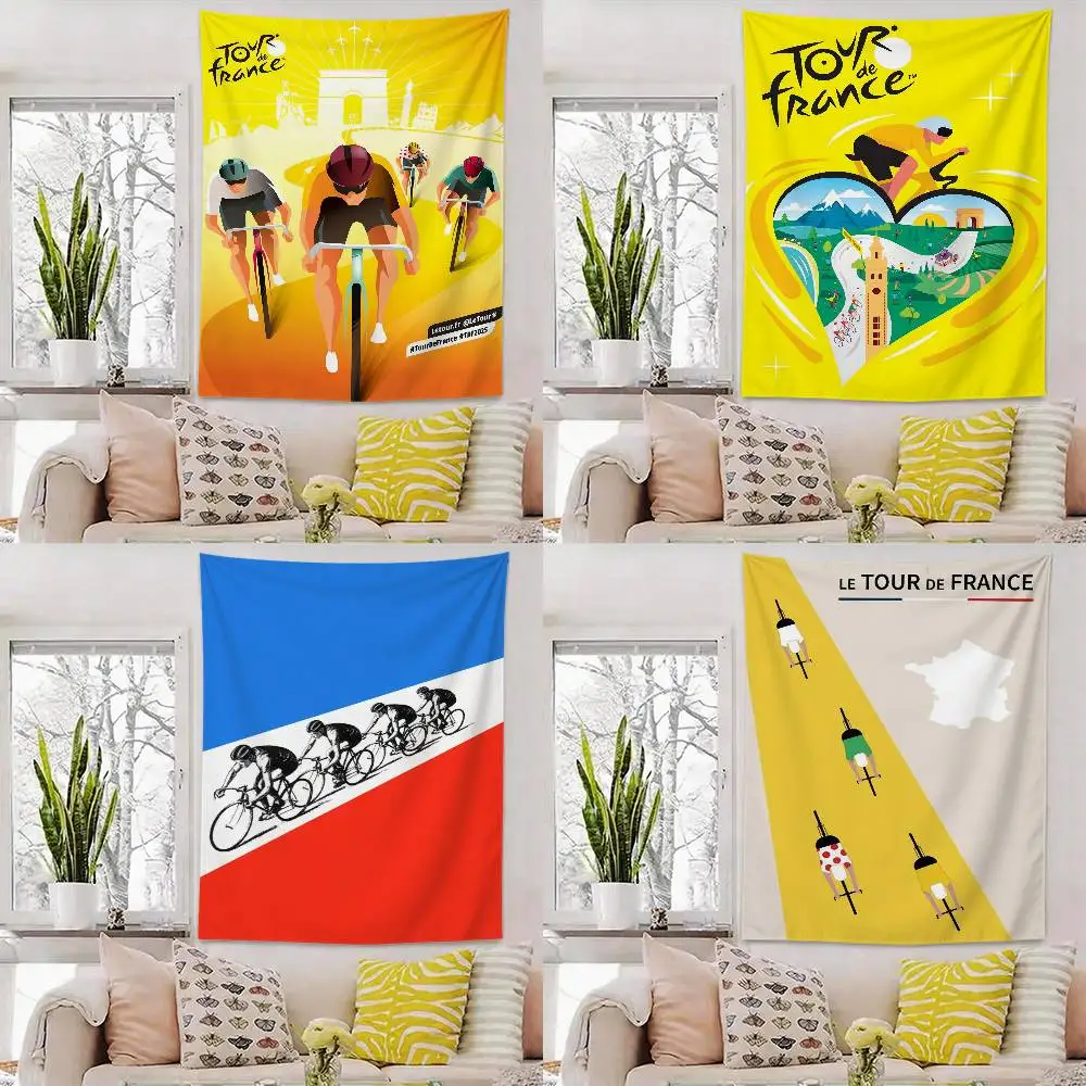 

T-Tour de France Flag Outdoor Decorations for Bedrooms Home Decor Items Decoration Banners