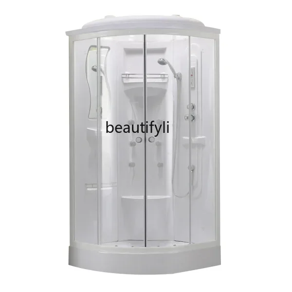 SS NewTempered glass arc fan rectangular shower room, steam bath room, bathroom