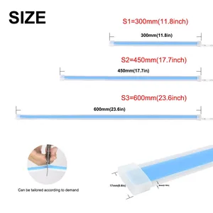 Daytlack Beacon Daytime, flexibler LED -Riemen, DRL, Schaltsignal, Weiß, Gelb, Sequenziale, 1 Paar 8 Hauptverkauf Meriva Hecklaterne - №8