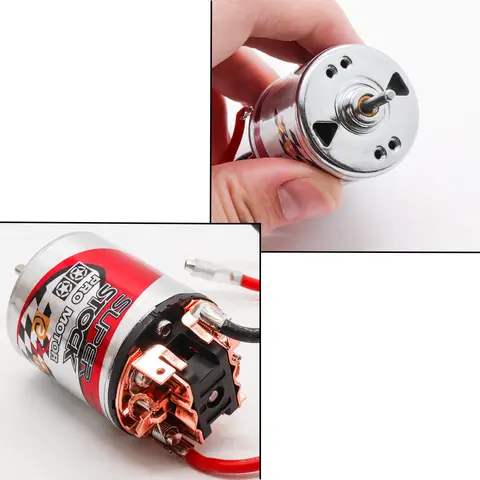 RCXAZ 540 ब्रश्ड मोटर 12T-40T ESC 320A स्पीड कंट्रोल कॉम्बो सेट हिल क्लाइम्ब ड्रिफ्ट रेसिंग वाटरप्रूफ 1/10 RC क्रॉलर कार/बोट के लिए 6 best sales ब्रश मोटर - №2