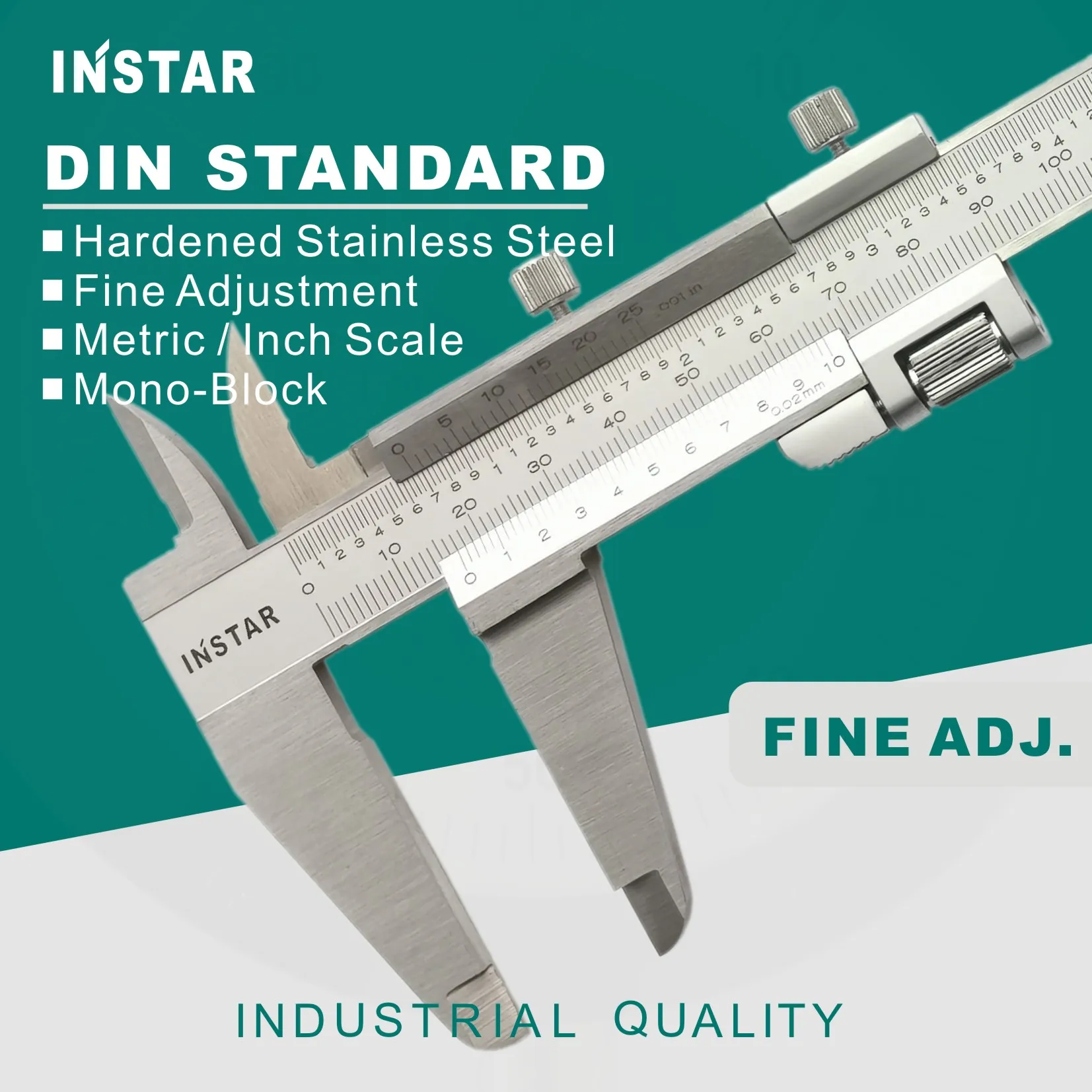 INSTAR Vernier Caliper Mono-Block Stainless Steel 150mm/6\