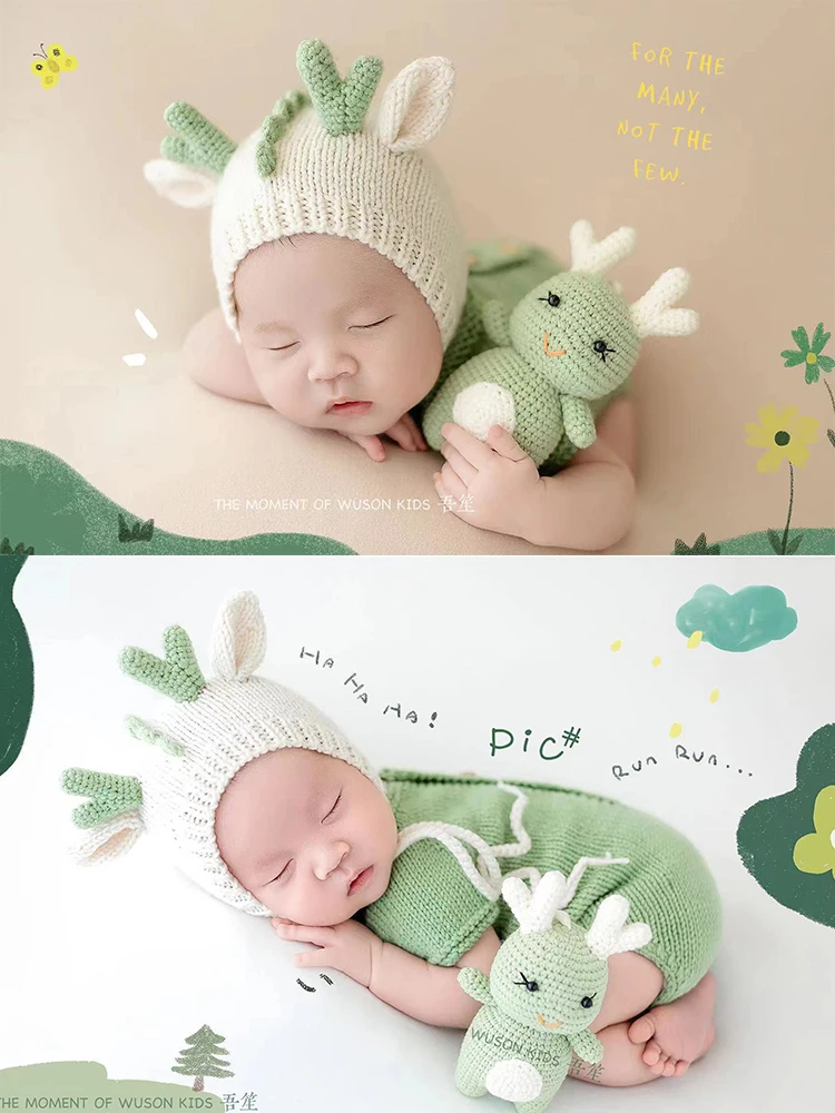 Hundred day photo of baby clothes dolls babys full moon photo hundred day photo of childrens photography clothing 신생아