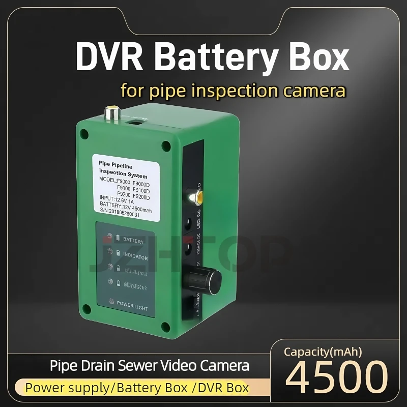 4500Mah Batterij Doos Pijp Afvoer Inspectie Camera Systeem Dvr Control Box Riool Endoscoop Batterij