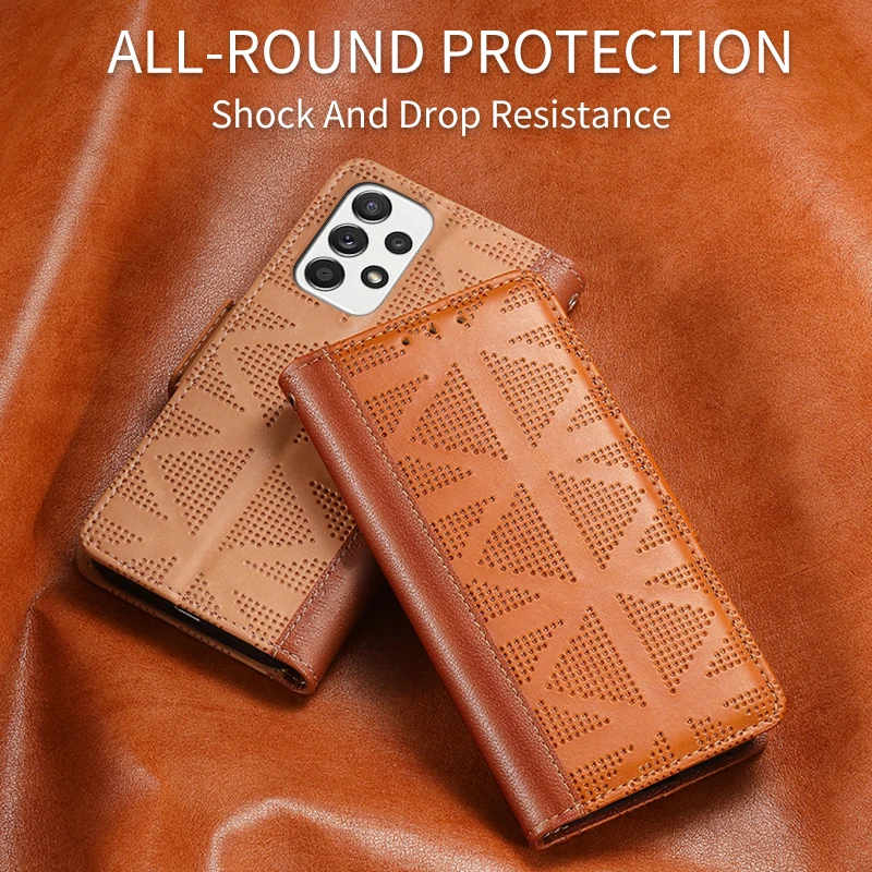 Card Pocket Flip Leather Cover Case for Samsung Galaxy A53 A73 A52S A52 A72 A33 A13 A23 A32 A32 A22 A12 5G Anti-Knock Coque