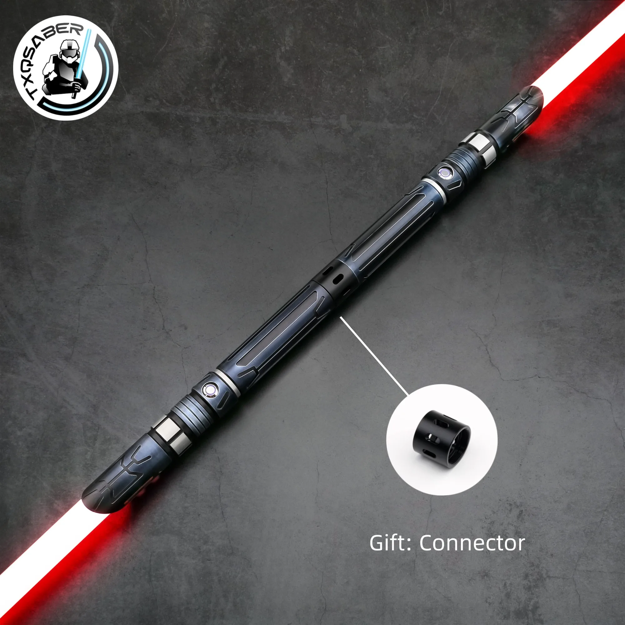 

TXQSABER Double-edged E35 Lightsaber Heavy Dueling RGB Gesture Control Metal Hilt Toys Cosplay Gift Laser Light Jedi Saber Sword