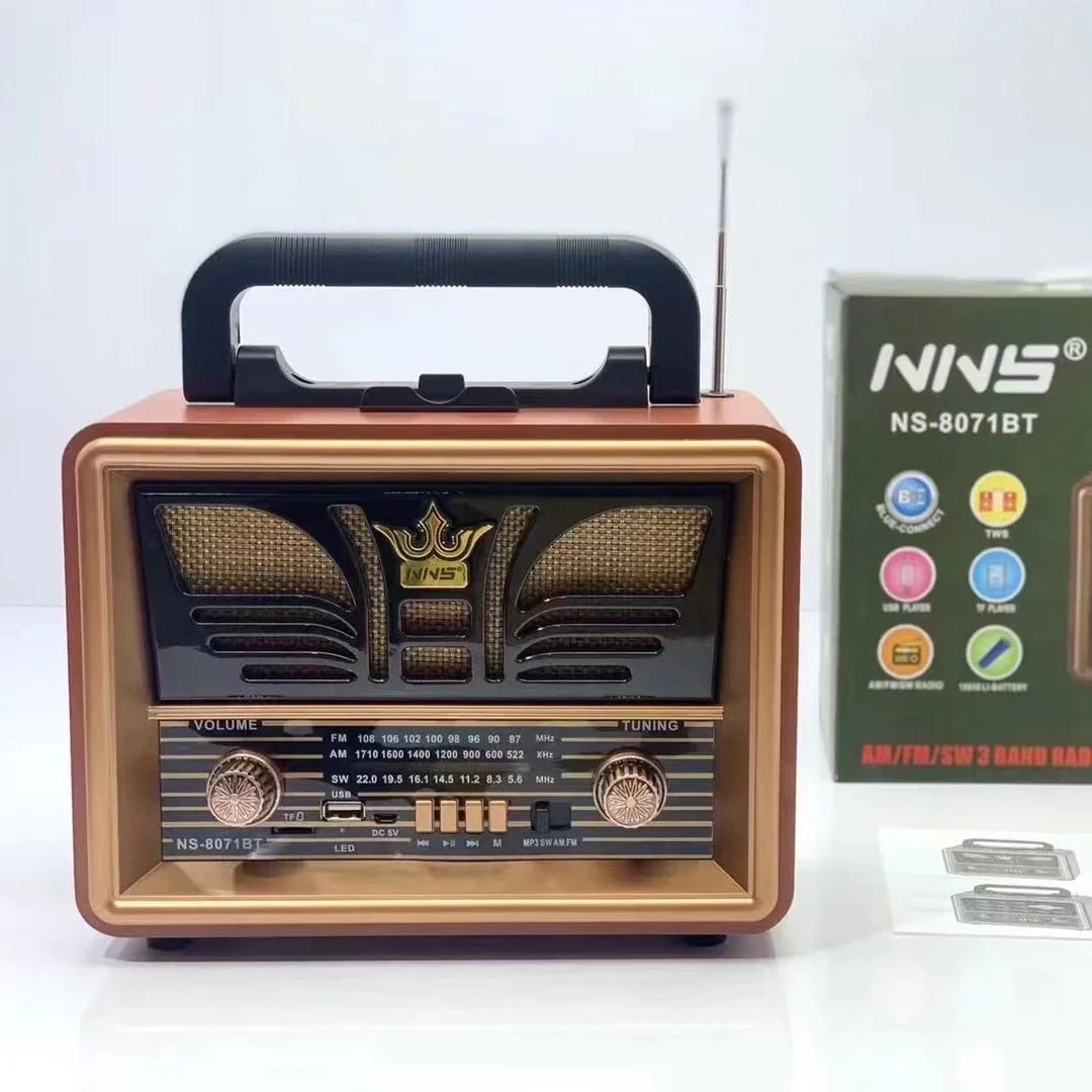 NNS NS-8071BT Vofull Solar Panel Powered Battery Light Radio Torch Multi Function Radio Outdoor Elderly Emergency Radio