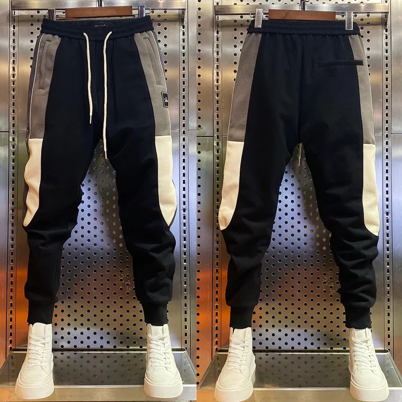 

Мужские повседневные брюки Thiened Fce, осенне-зимние универсальные брюки, цветные спортивные брюки Harlan, молодежные модные брюки