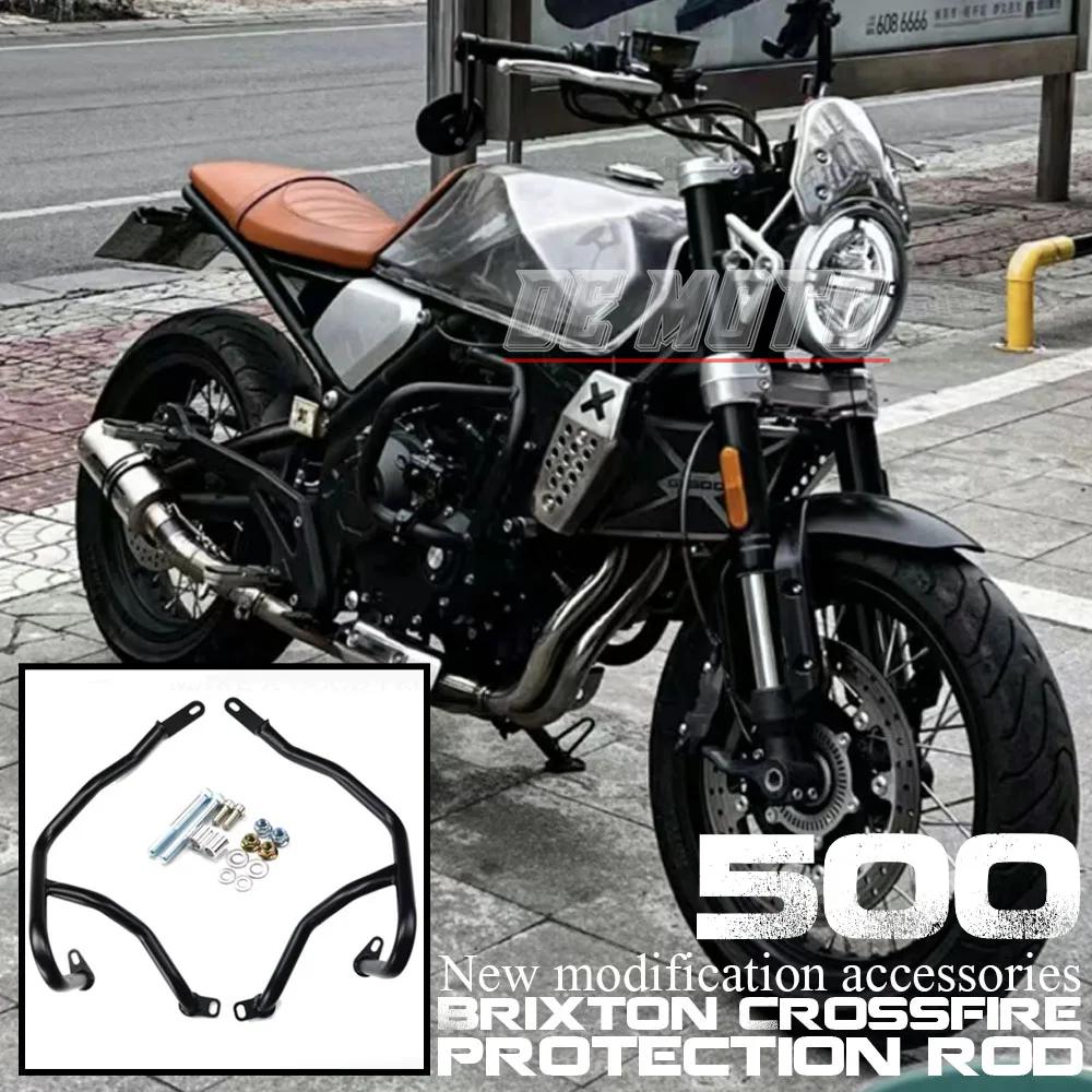 

For Brixton Crossfire 500 500X Anti-fall bar Motorcycle Fit Crossfire 500 / 500X Crash Bars Bumpers Tank protector Cover