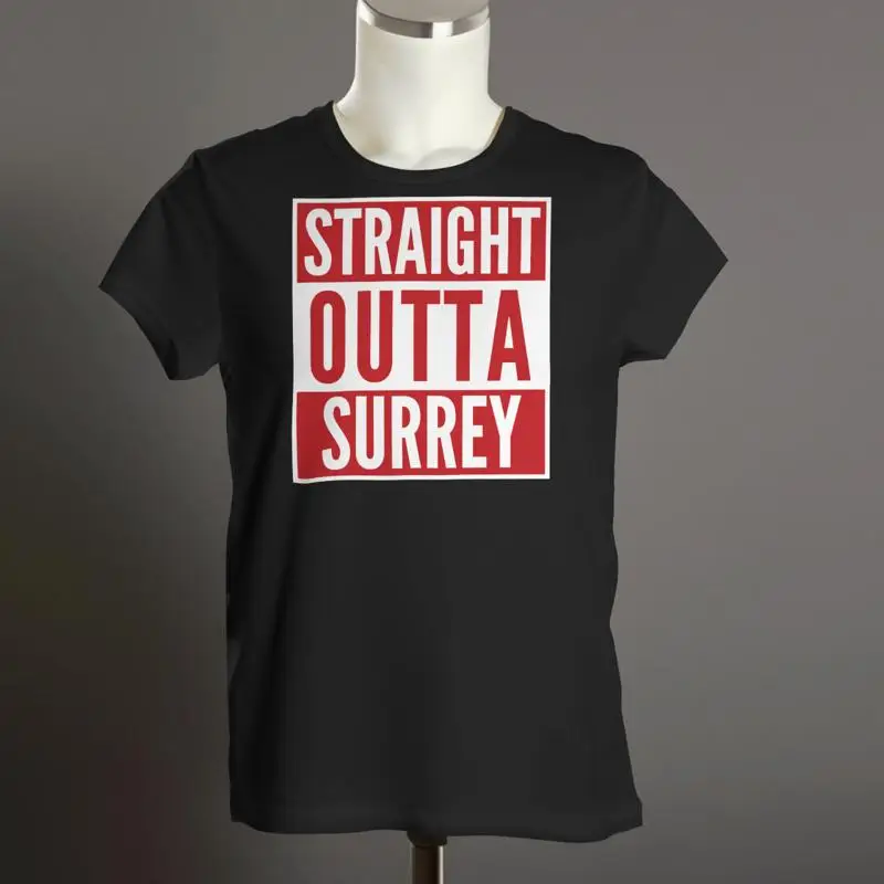 Футболка Dorking Straight Outta SURREY |   Органический унисекс