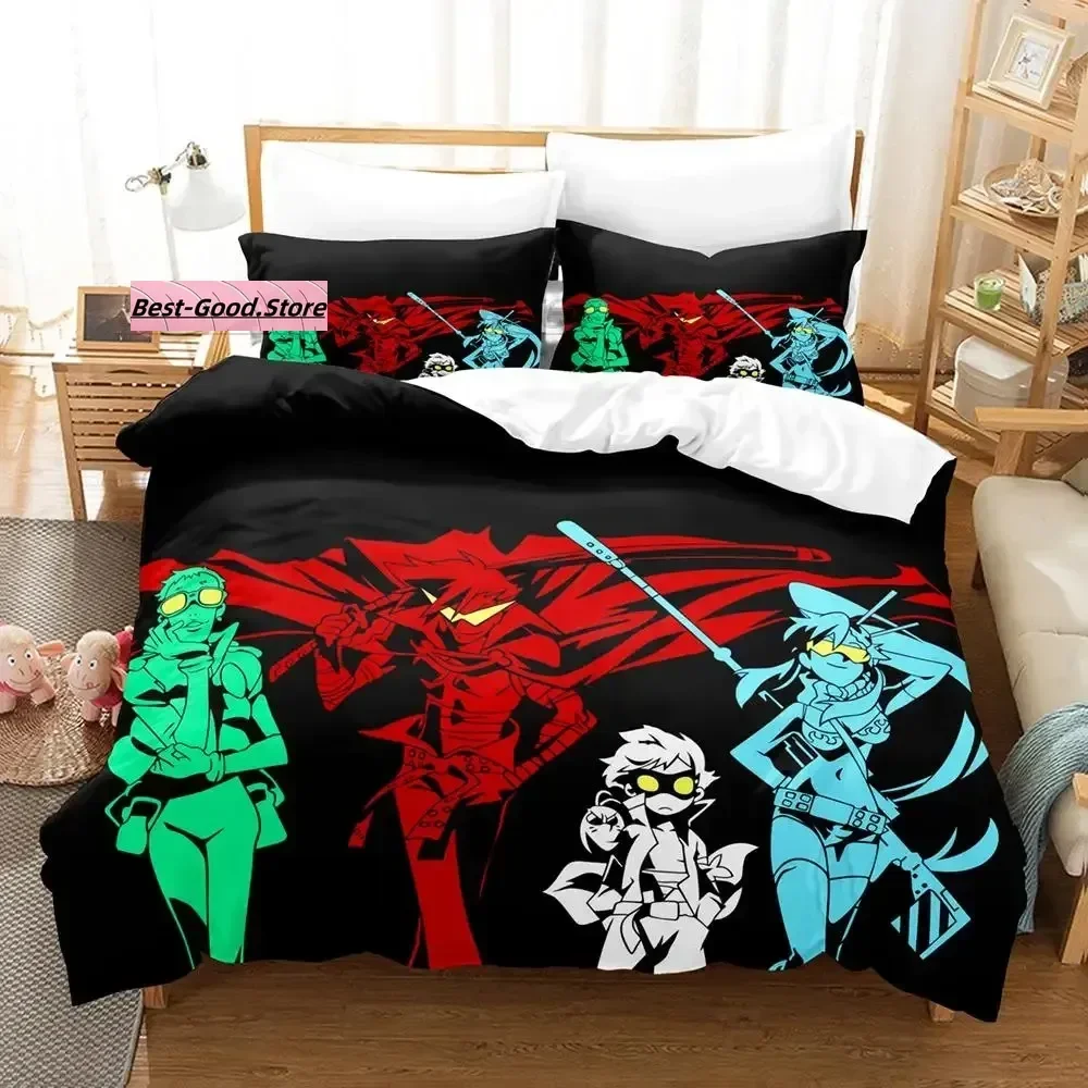 

New Tengen Toppa Gurren Lagann Bedding Set Single Twin Full Queen King Size Bed Set Aldult Kid Bedroom 3D Anime Bed Sheet Set