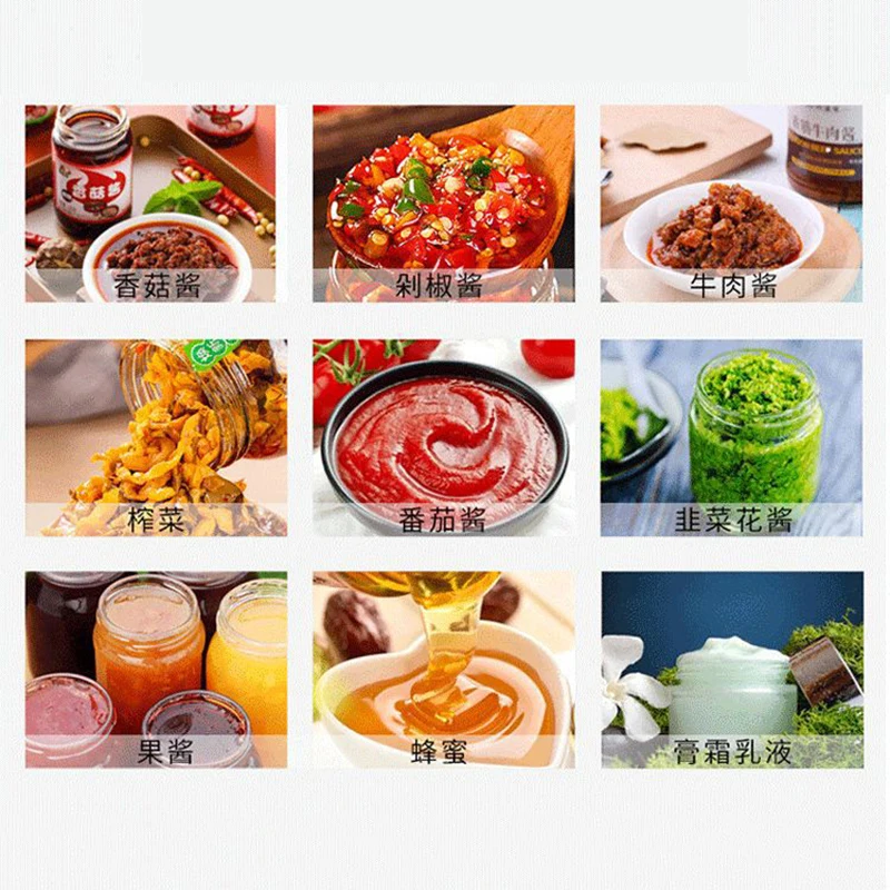 Automatic 6 Head Sauce Mixing & Filling Product Line Chili Sauce Automatic Feeding & Filling Machine  Servo Filler