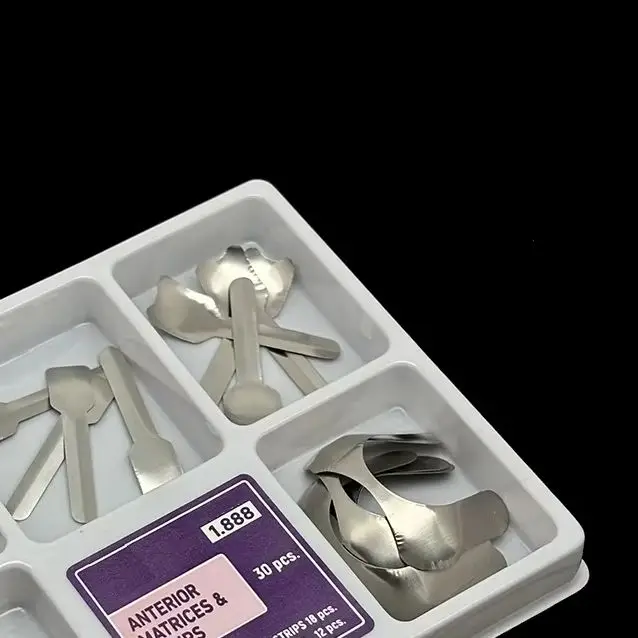 

30Pcs Dental Proximal Anterior Strips Matrix Bands Twin Anterior Matrices Matrix Systems Resin Filling Instruments Material