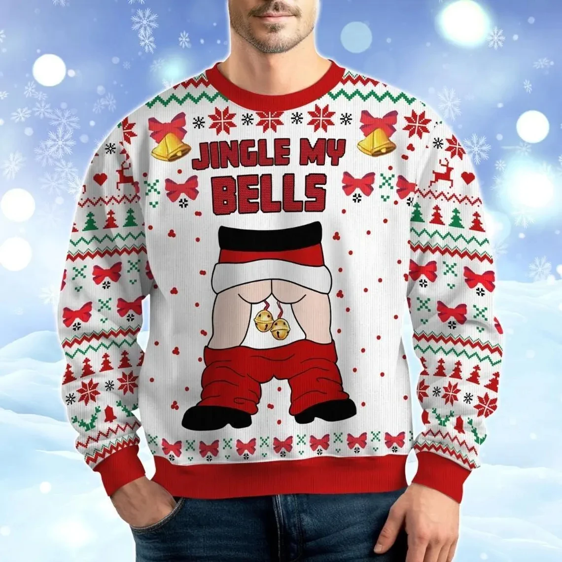 

2026 Casual Ugly Sweater Party Christmas Gift Santa Claus Graphic Pullover Men's 3d Printing Funny Sweatshirts Autumn Hoodies