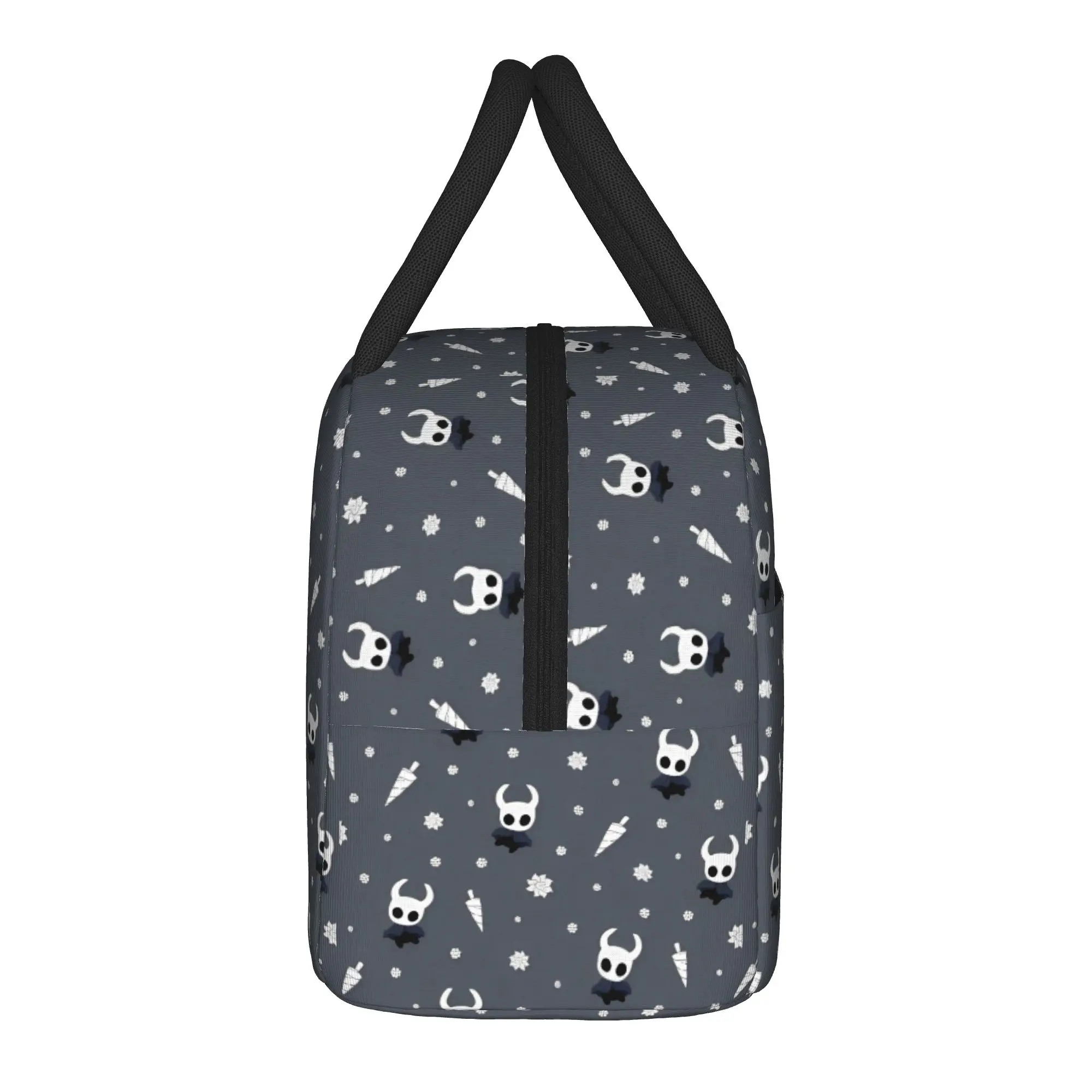 Caballerito Hollow Knight Insulated Lunch Bag Cooler Bag Reusable,Meal Container Aesthetics Leakproof Tote Lunch Box Bento Pouch