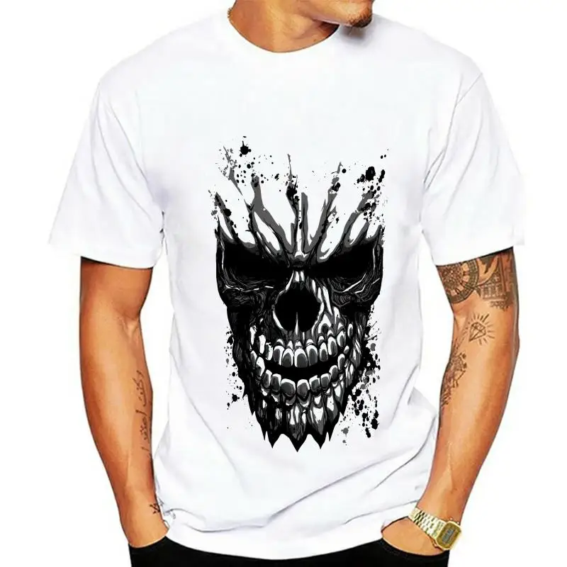 Carved Skull Men's White Sub T-shirt