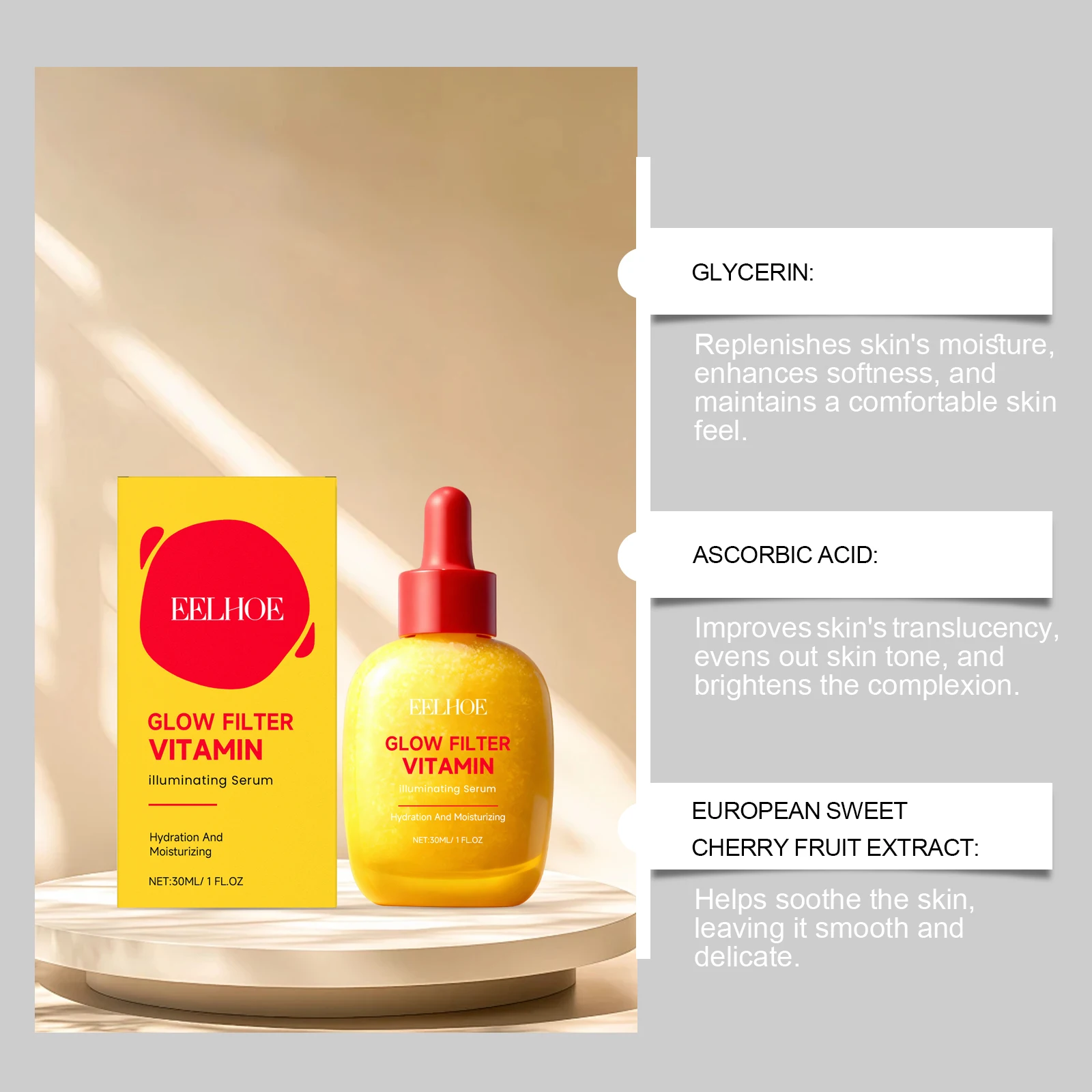Vitamin C Face Serum Cherry Il - Vitamin C Serum Face ulasan dan harga