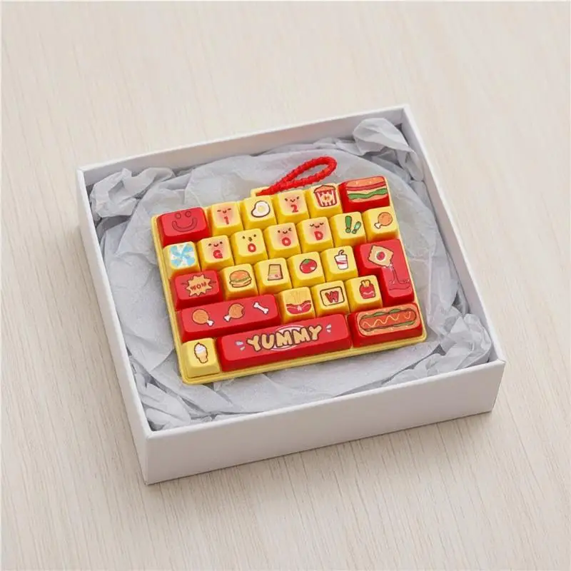 Heißer Anime 26-Tasten-Tastatur-Schlüsselanhänger Stressabbau-Fidget-Spielzeug Tastaturknopf Finger-Clicker Rucksack-Anhänger Weihnachtsgeschenk 1 Stück – Detail 11