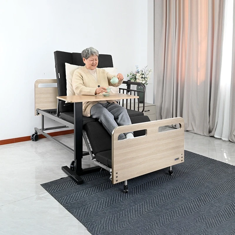 Electric multi-function bed, turn over and drop legs electric bed, home care for the elderly