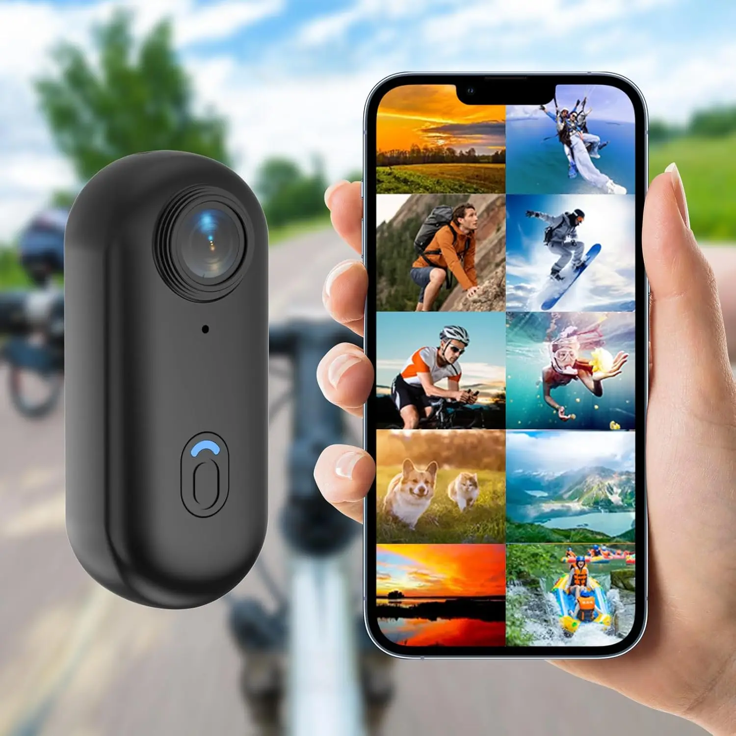 جيب POV 4K كاميرا 1080P واي فاي صغيرة لاسلكية Bodycam المغناطيسي جبل Vlog مسجل فيديو عمل دراجة نارية خوذة كاميرا رياضية