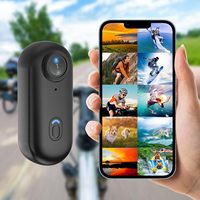 Pocket POV 4K Camera 1080P Mini WiFi Wireless Bodycam Magnetic Mount Vlog Video Recorder Action Motorcycle Helmet Sports Cam
