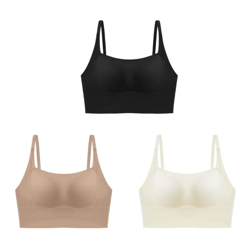 حمالة صدر نسائية مريحة ورقيقة لاسلكية مضادة للترهل ملابس داخلية رافعة للأعلى ملابس داخلية بدون أثر حمالات صدر بدون خياطة لليوجا