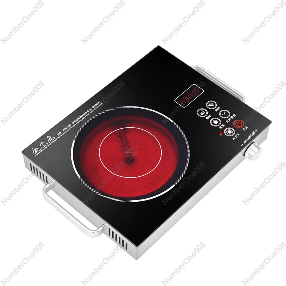 

Индукционная плита высокой мощности 3000 Вт, быстрый нагрев, электрическая керамическая варочная панель с кастрюлей из нержавеющей стали, бытовая конвекционная плита