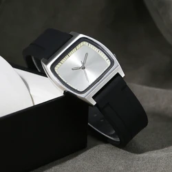 2024 New Genuine Square Men's Quartz Watch Bauhaus Design Concept Waterproof  Watch dropshipping