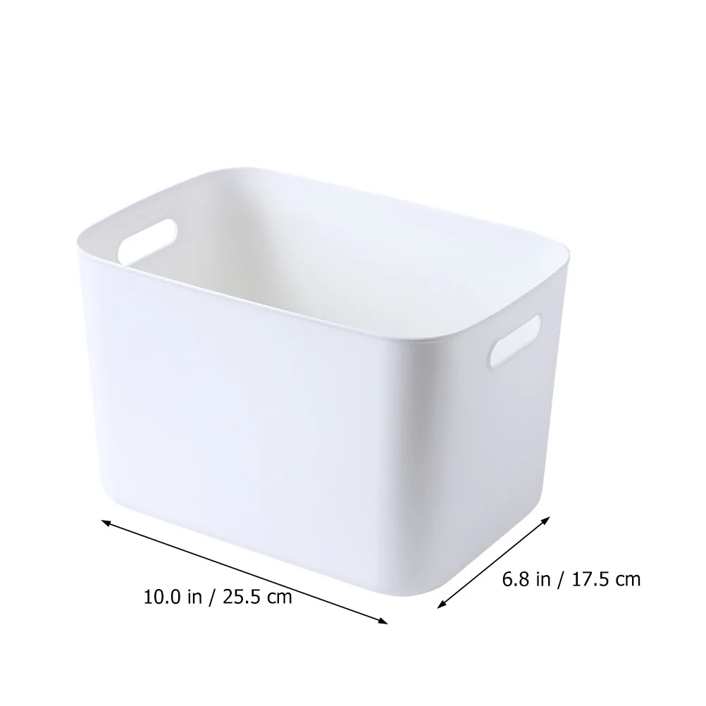 

Snack Storage Basket Desk ganizer White Portable Large Capacity Premium Material Bathroom Kitchen Supplies Sundries Box Easy