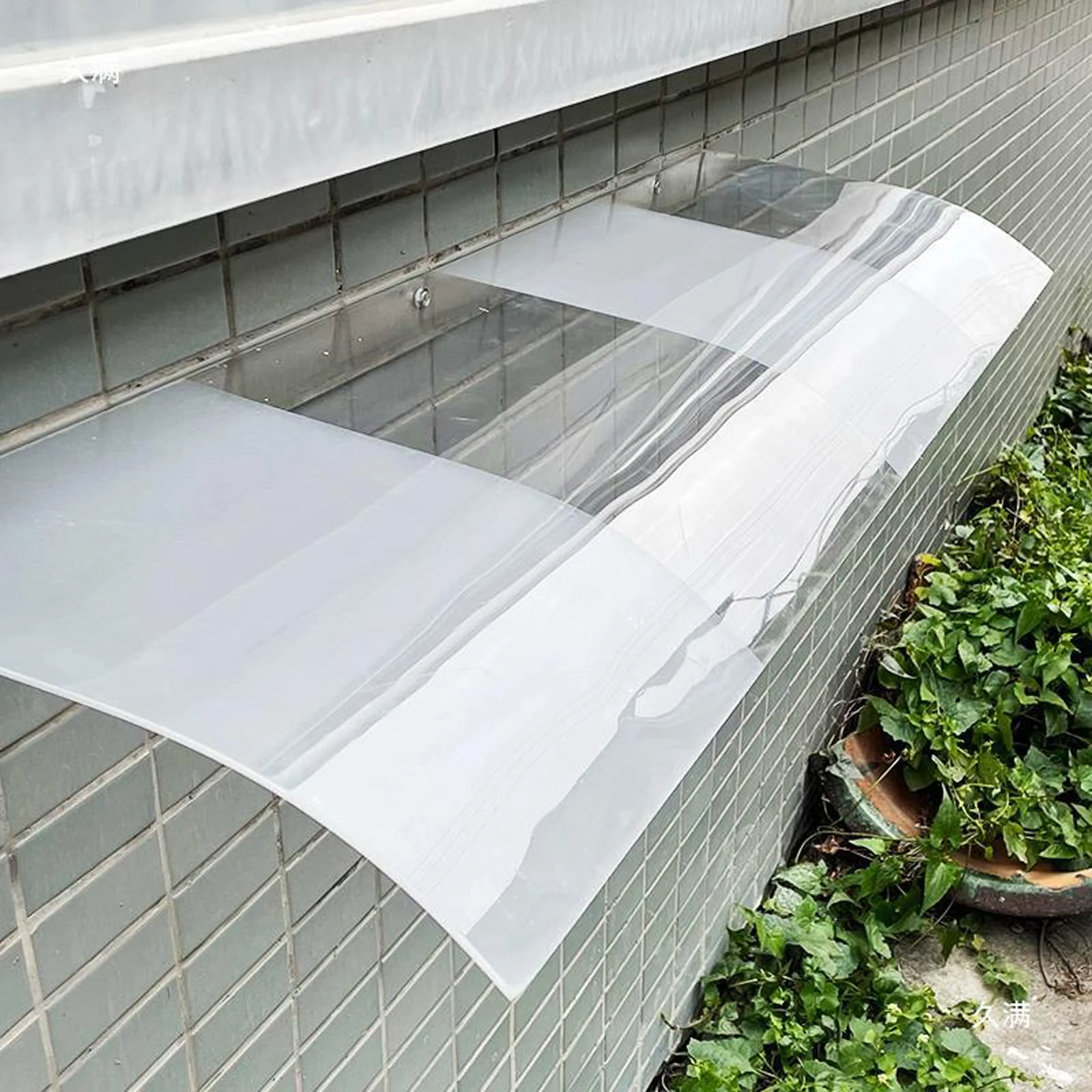 Transparent Seas Window eave Veranda Without Yangtze Support for home use transparent silvery sunshade sunshade Sunbeam transparent outdoor car oxus-external installation-completely froze