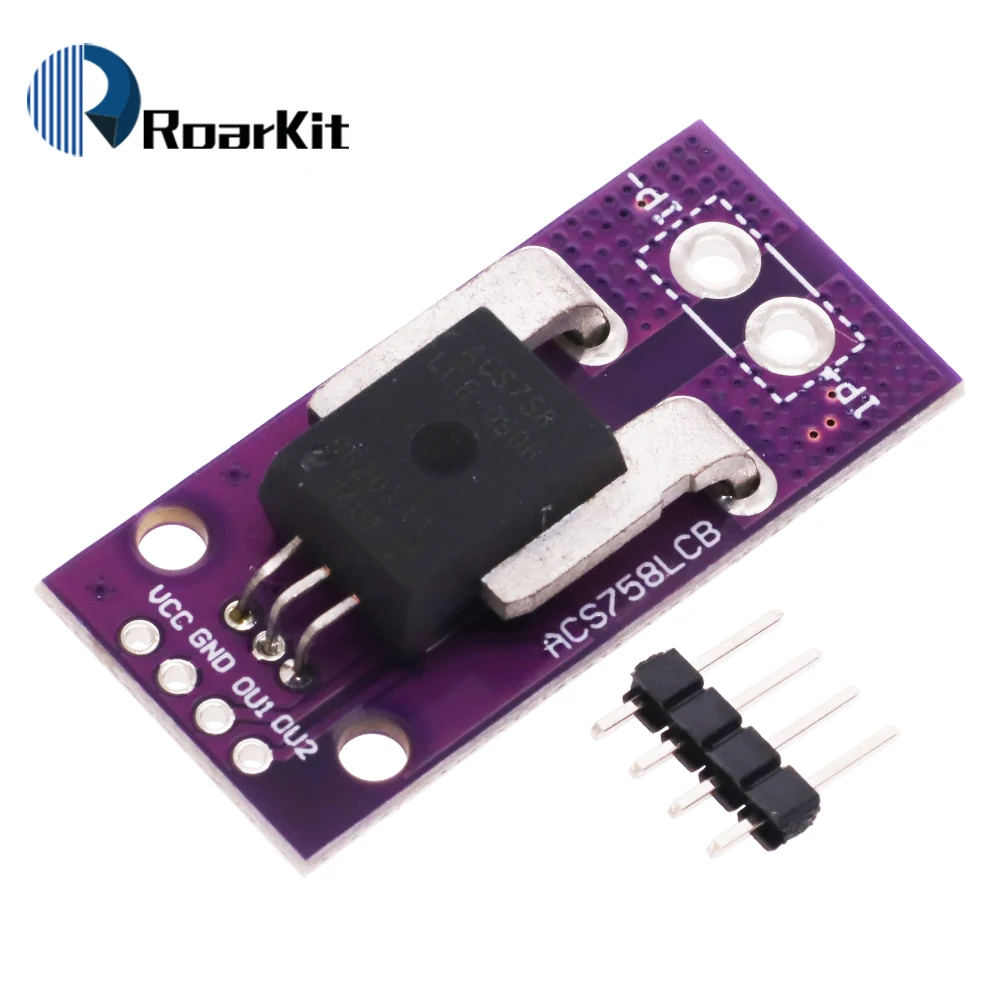 CJMCU-758 ACS758 ACS758LCB-050B-PFF-T Linear Hall Current Sensor Module for Arduino ACS758LCB-100B-PFF-T 3.3-5V 50A 100A