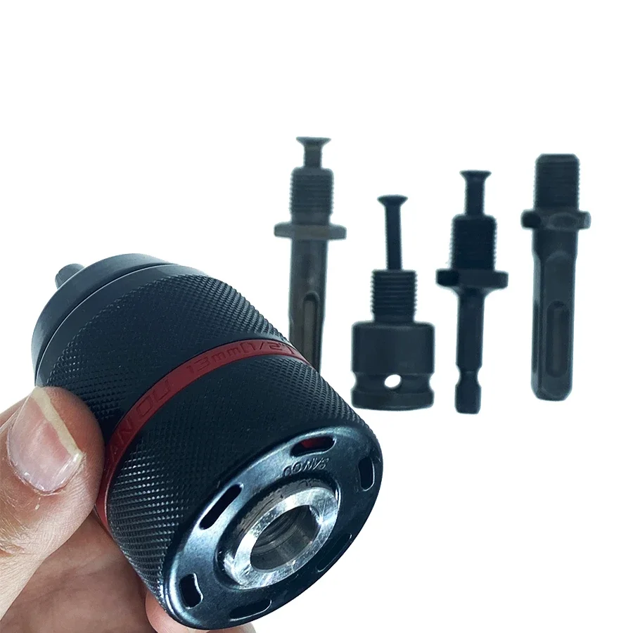 Uchwyty wiertarskie Metal Heavy Duty 1/2-20UNF 10mm 13mm wiertarki bezkluczykowe uchwyt sześciokątny/SDS/gniazdo kwadratowe adapter żeński narzędzie sprzętowe