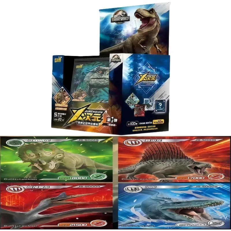 

KAYOU X-Dimension Exploration Version-World Юрского периода Детские наклейки с динозаврами Коллекционные наклейки-карточки Тираннозавр Рекс