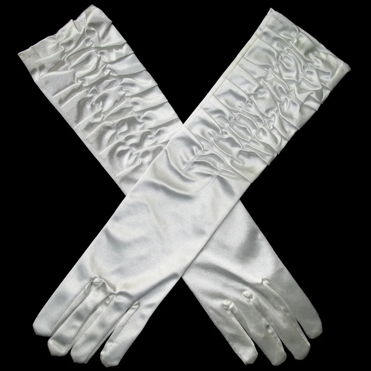 Guantes de novia hasta el codo para mujer, fiesta, graduación, ópera, espectáculo, guantes, accesorios de boda