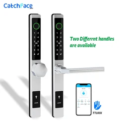 Waterproof TTLock Outdoor Gate Fingerprint Bluetooth APP RFID Code Keyless Electronic Smart Door Lock for Glass Aluminum Sliding