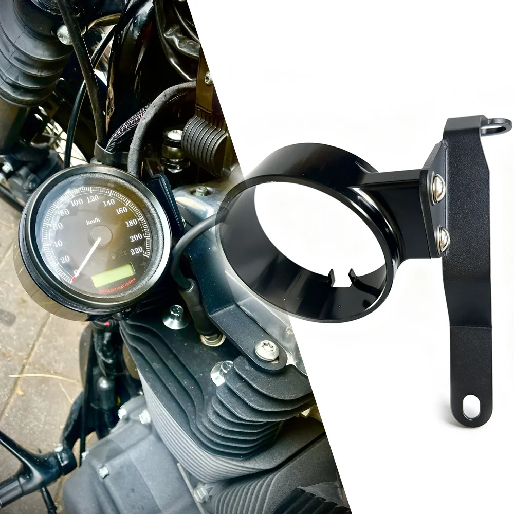 Motorcycle Speedometer Relocation Mount Bracket Housing Side Cover For Harley Sportster 883 XL XL883 2004-2020
