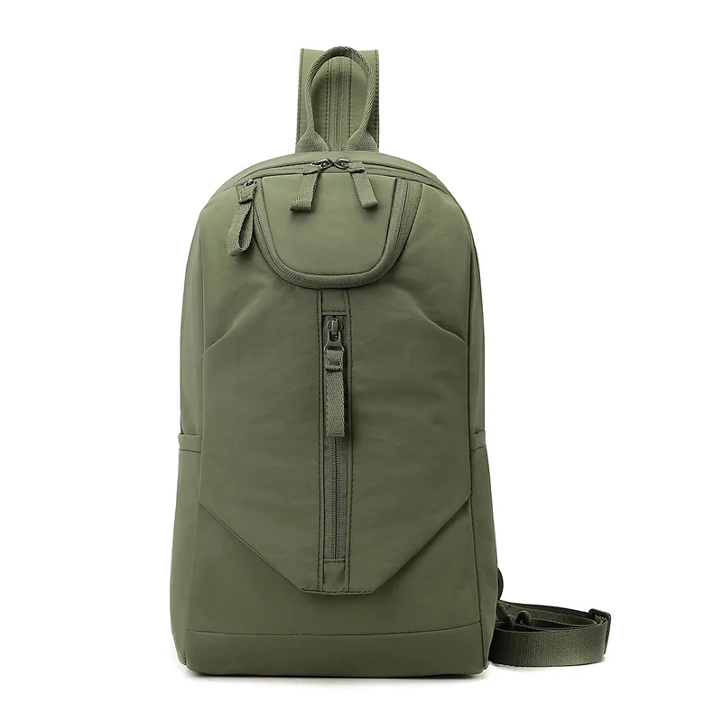 

New Men's Casual Multifunctional Chest Bag Travel Outdoor Sports Water Bottle Backpack Work Commuting Oxford Cloth Crossbody Bag