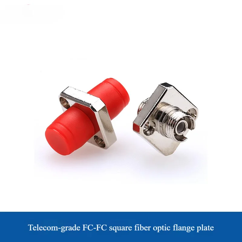 Telecom Grade Square Fiber Optic Flange Fc-fc Single Fiber Coupler FCPC Connector Adapter