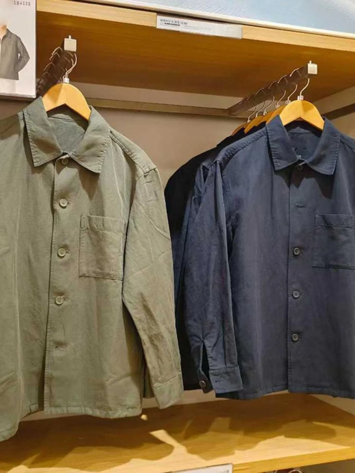 Spring New Loose Fit Long Sleeve Cotton Linen Shirt Style Jacket Men's Women's Casual Outerwear Coat Youth Popular Pure Color