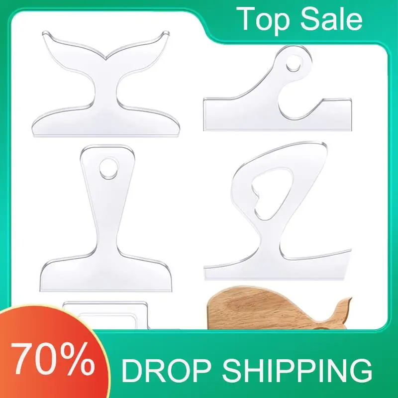 ^Arrival 5 Blank Handle Cutting Templates Kitchen Cutting Board Template Cutting Tool Anti-Plate Handle Template Easy To Use