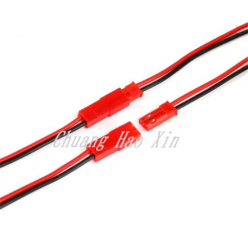 10Pairs 100mm 200mm 2 Pin JST Plug Connector Male+Female Plug Connector Cable Wire for RC Toys Battery LED Lamp