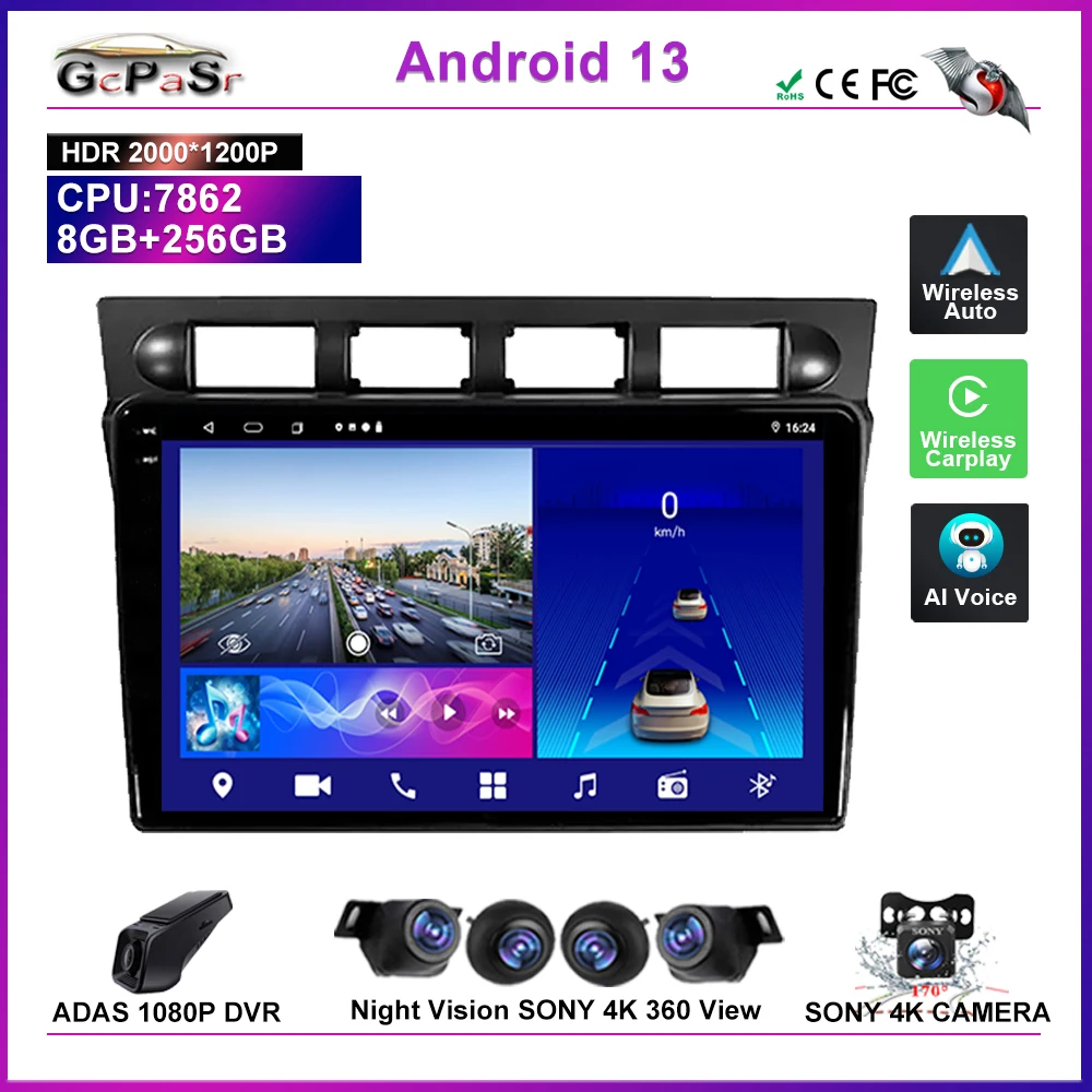 

Android 13 Car Radio Multimedia Video Player For Kia Morning Picanto 2004 - 2007 Navigation GPS Stereo Head Unit QLED Screen