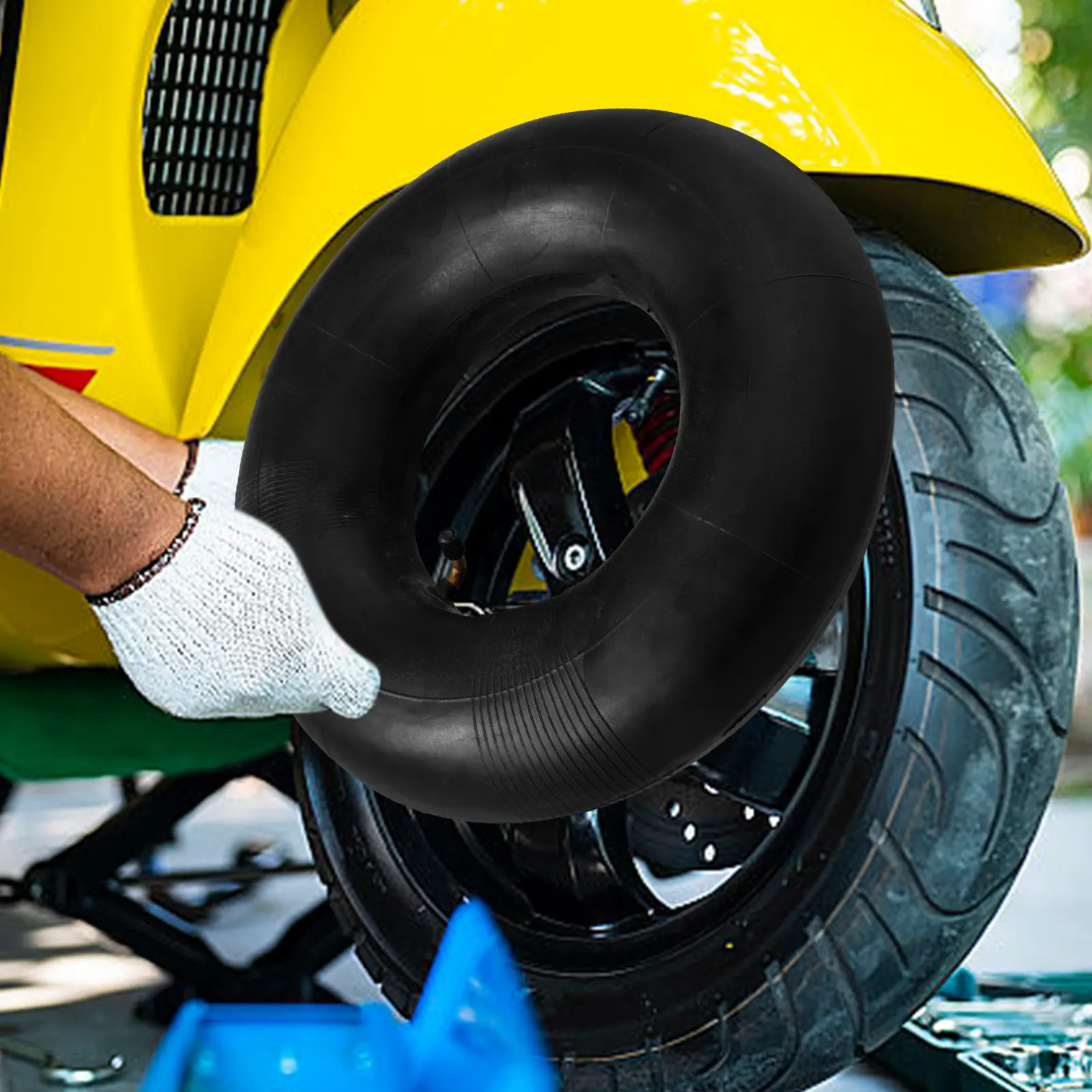 

Heavy Duty Inner Tube Tire Replacement Electric Bike Accessories Tubes Scooter Tires Thickened Inner Tube (Elbow Valve Style)