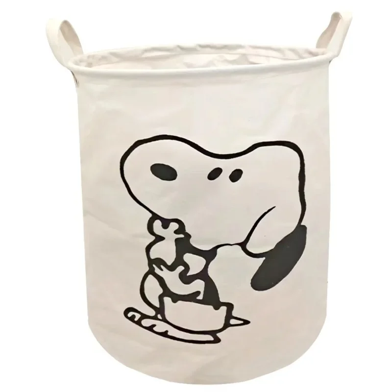 

Snoopys Foldable Laundry Hamper Dirty Clothes Storage Basket Household & Dorm Bathroom Clothes Organizer Bin Daily Necessities
