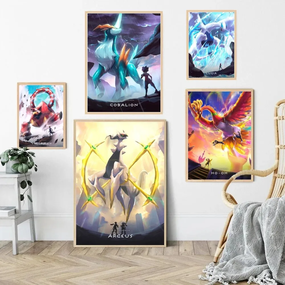 1pc Game Anime Legendary Pokemon Poster HD Posters Home Room Bar Cafe Decor Art Wall Painting Picture