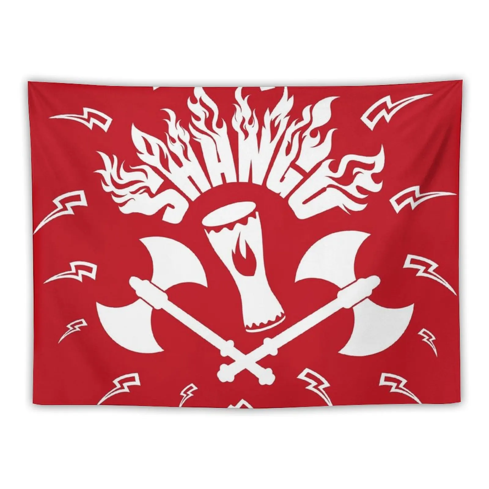 

Shangó fierce warrior (white) Tapestry Bedroom Decor Aesthetic For Bedroom Aesthetic Room Decor Korean Custom Tapestry