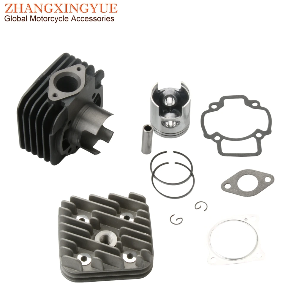 47mm 70cc Racing Cylinder Kit & Head For Gilera 50 Easy Moving Ice Stalker Naked Storm Typhoon Xr 50cc AC 2 Stroke