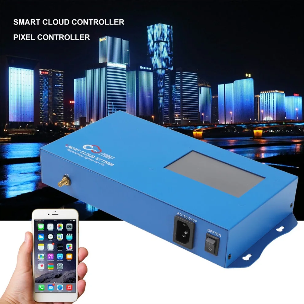 P804 8 Port DMX 512 Serial SPI Signal RDM Decoder Master RGB LED Strip Light Constant Voltage Program Project Controller