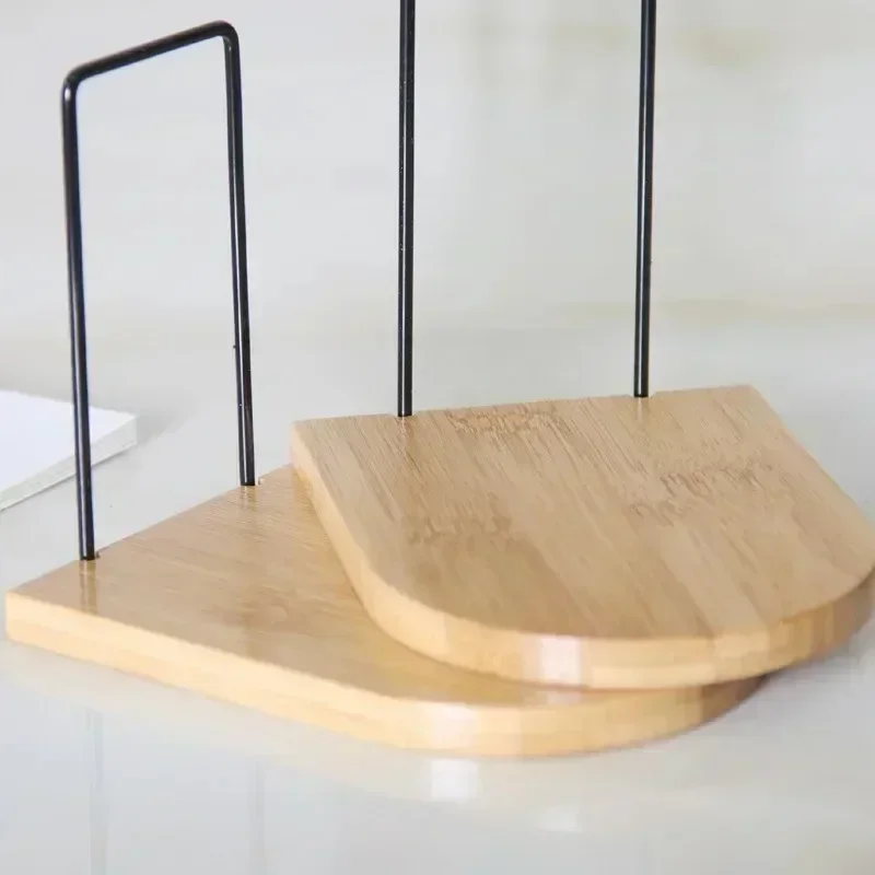 Bamboo Bookstand Creative Office Desk Storage Bookshelf Student Desk Practical Bookboard Storage Rack Clip Book Stand Wholesale