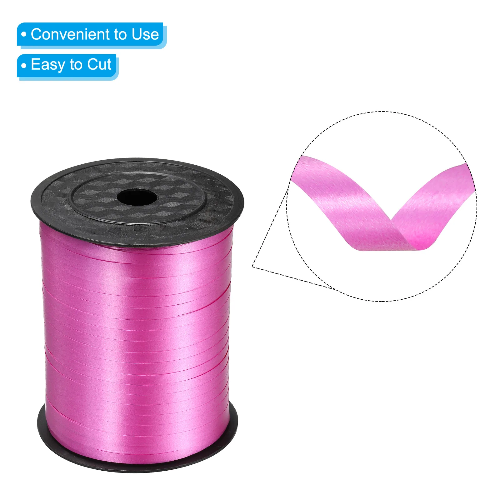 500 Yards/Roll Curling Ribbon Crimped Balloon String Metallic 3/16